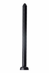 Hosed Ribbed Hose Suction Cup Anal Dildo 19 Inch Anal Dildos